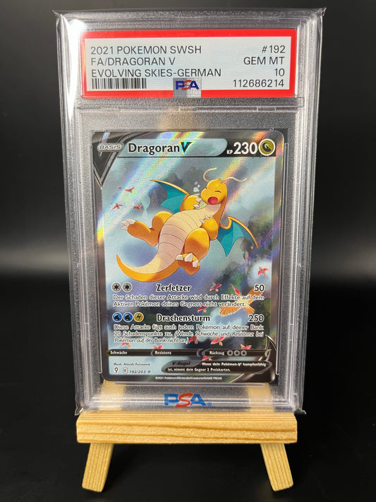 Pokemon Karte Dragoran - (EVS 192) PSA 10 - Drachenwandel - Deutsch