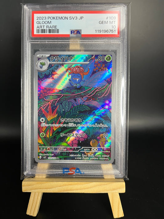 Pokemon Karte Duflor - Gloom (sv3 109) PSA 10 - Ruler of the Black Flame - Japanese