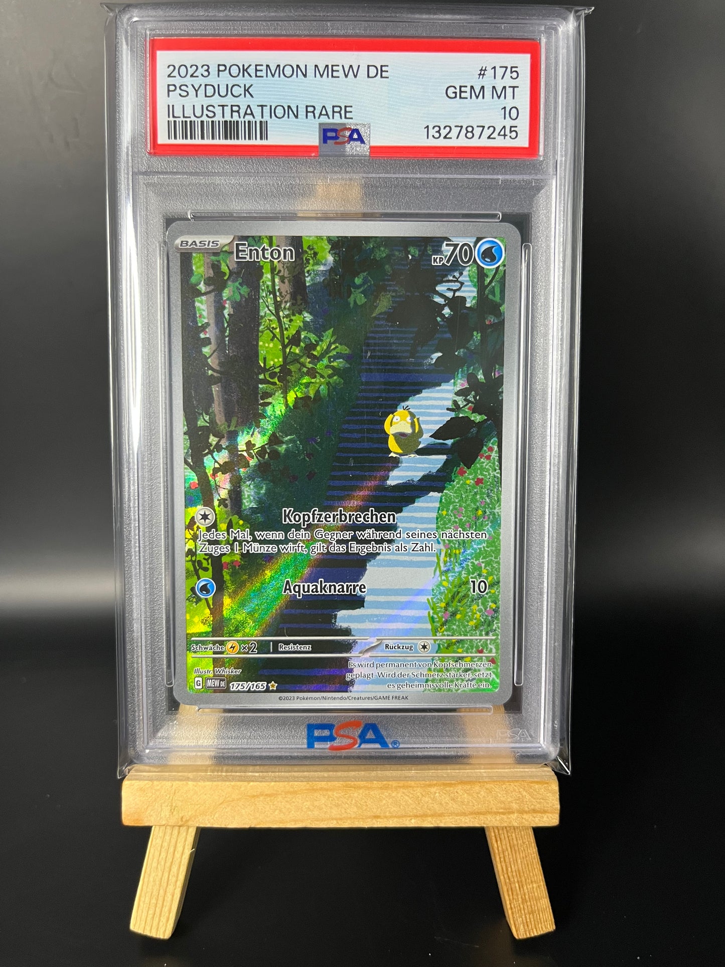Pokemon Karte Enton (MEW 175) PSA 10 - 151 - Deutsch