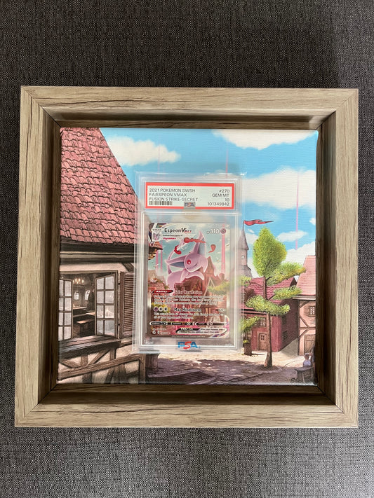 Pokemon Karte Espeon VMAX (FST 270) PSA 10 - Fusion Strike - English mit Rahmen