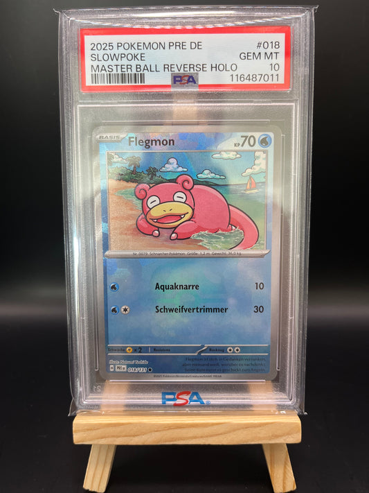 Pokemon Karte Flegmon (xPRE 018) PSA 10 - Pop 1! - Prismatische Entwicklungen: Ergänzungen - Deutsch