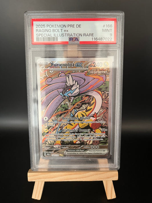 Pokemon Karte Furienblitz ex (PRE 166) PSA 9 - Prismatische Entwicklungen - Deutsch