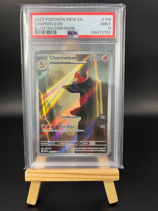 Pokemon Karte Glutexo - Charmeleon (MEW 169) PSA 9 - 151 - Englisch