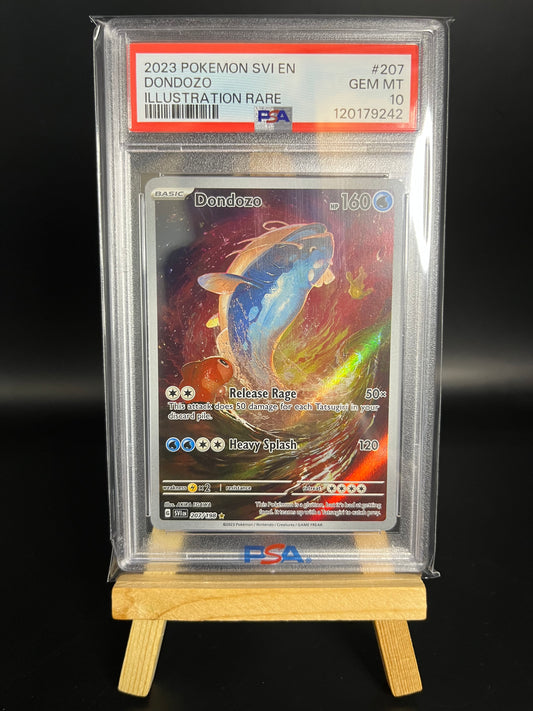 Pokemon Karte Heerashai - Dondozo (SVI 207) PSA 10 - Karmesin und Purpur - English
