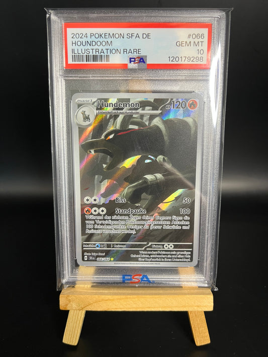 Pokemon Karte Hundemon (SFA 066) PSA 10 - Nebel der Sagen - Deutsch