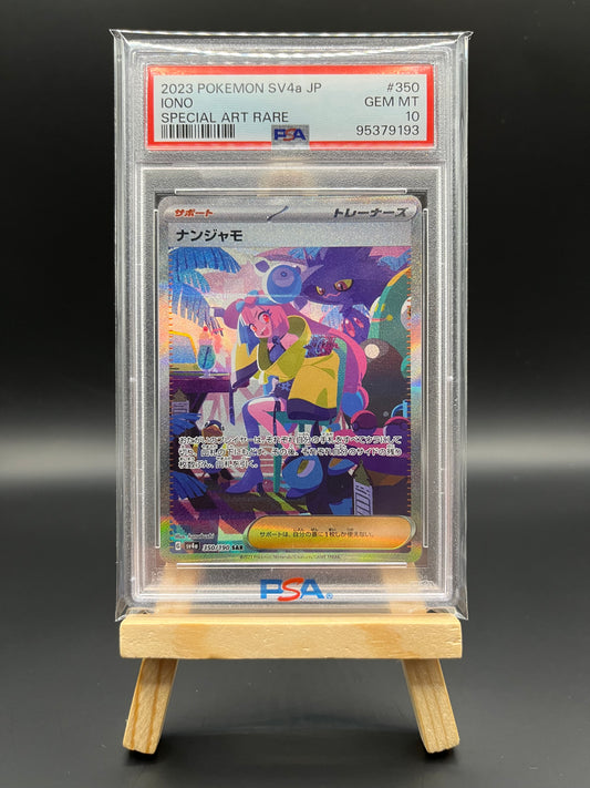 Pokemon Karte Iono (sv4a 350) PSA 10 - Shiny Treasure ex - Japanisch