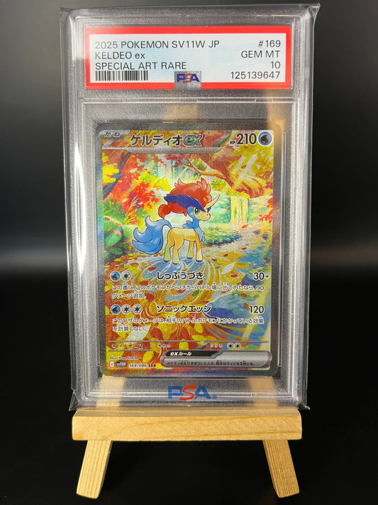 Pokemon Karte Keldeo ex (sv11W 169) PSA 10 - White Flare - Japanese