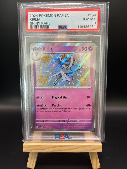 Pokemon Karte Kirlia (PAF 154) PSA 10 - Paldean Fates - English