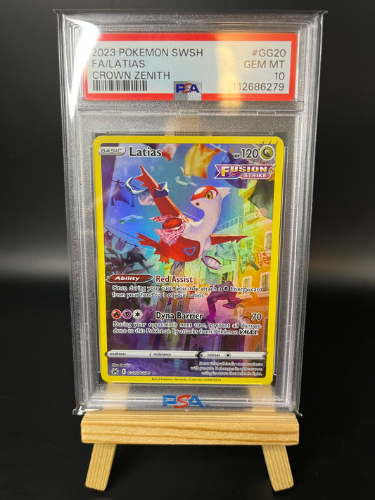 Pokemon Karte Latias (CRZ GG20) PSA 10 - Crown Zenith - Englisch