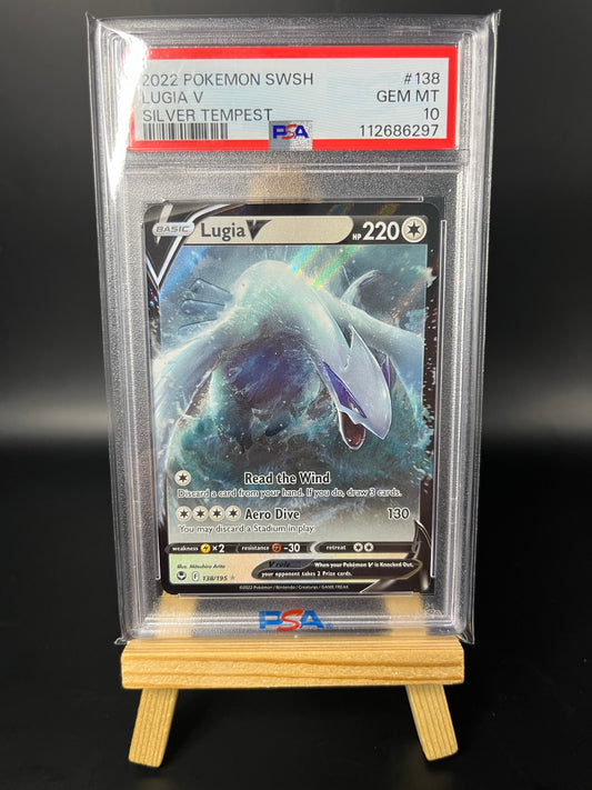 Pokemon Karte Lugia V (SIT 138) PSA 10 - Silver Tempest - Englisch