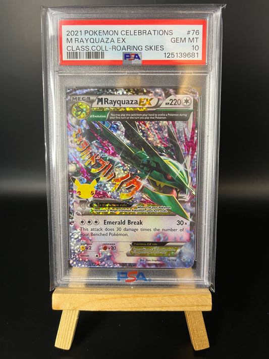 Pokemon Karte MRayquaza EX (CEL ROS 76) PSA 10 - Celebrations - English