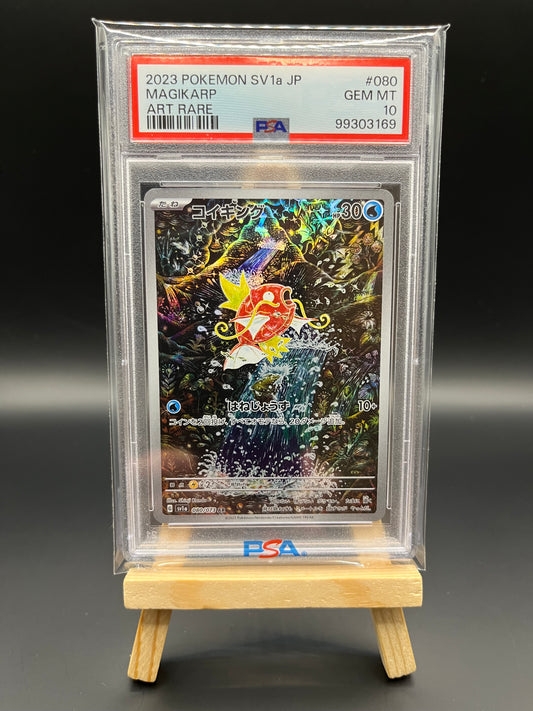 Pokemon Karte Magikarp (sv1a 080) PSA 10 - Triplet Beat - Japanisch