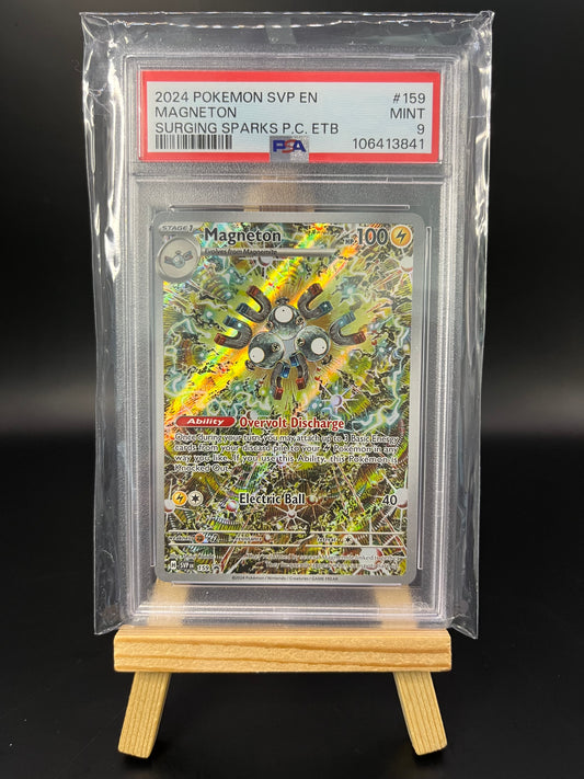 Pokemon Karte Magneton (SVP 159) PSA 9 - SV Black Star Promos - Englisch