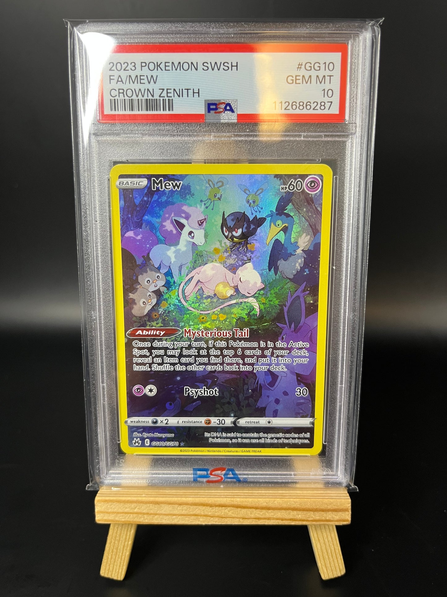Pokemon Karte Mew (CRZ GG10) PSA 10 - Crown Zenith - Englisch