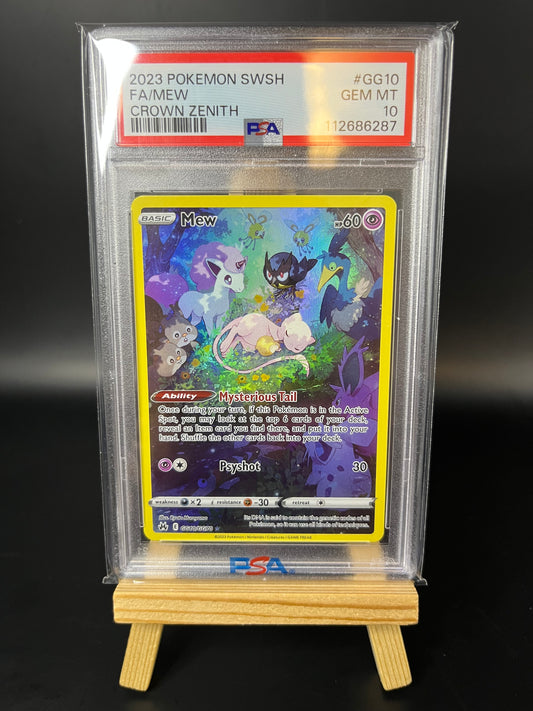 Pokemon Karte Mew (CRZ GG10) PSA 10 - Crown Zenith - Englisch