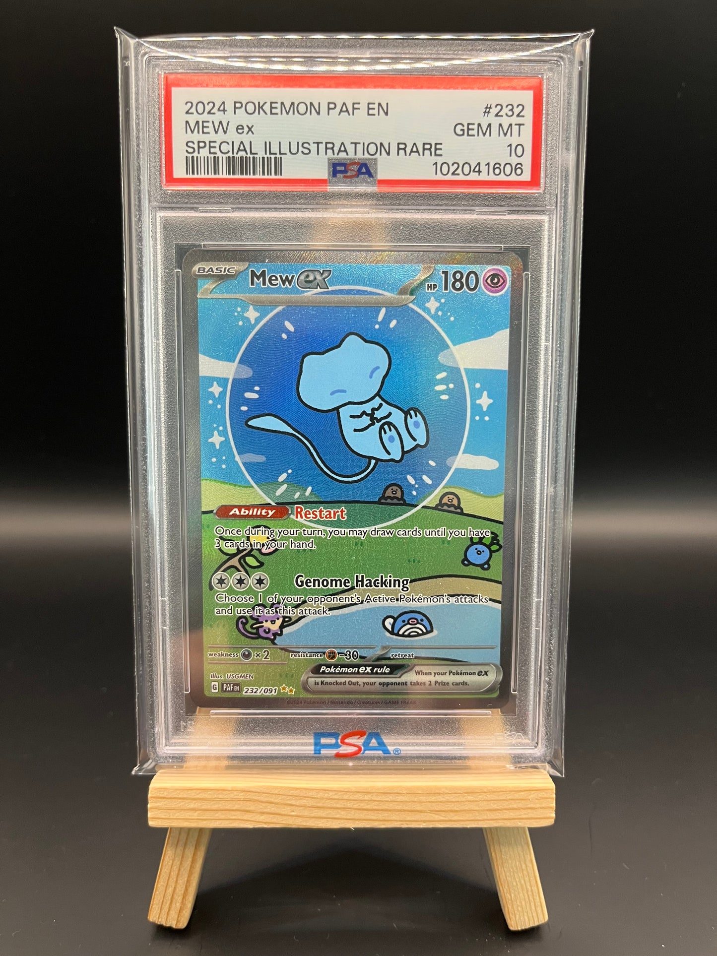 Pokemon Karte Mew ex (PAF 232) PSA 10 - Paldean Fates - Englisch