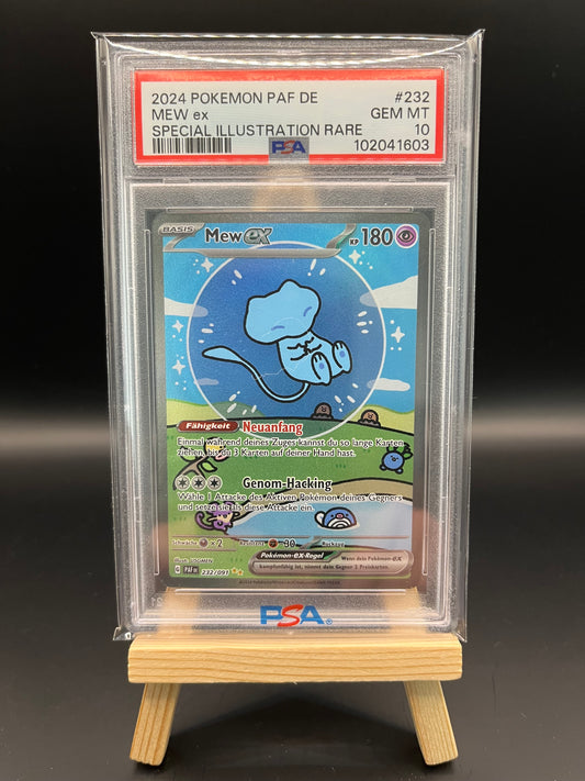 Pokemon Karte Mew ex (PAF 232) PSA 10 - Paldeas Schicksale - Deutsch