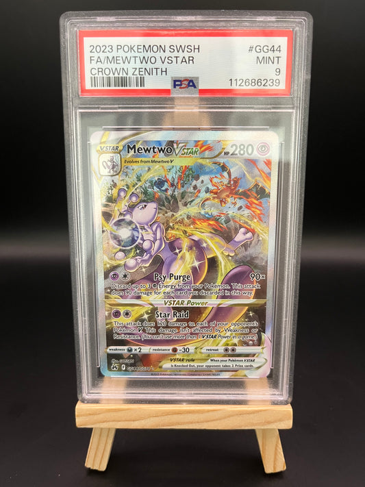 Pokemon Karte Mewtu - Mewtwo VSTAR (CRZ GG44) PSA 9 - Crown Zenit - English