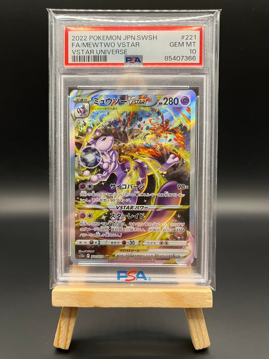 Pokemon Karte Mewtwo VSTAR (s12a 221) PSA 10 - VSTAR Universe - Japanisch
