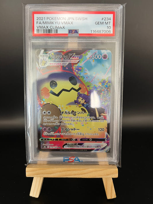 Pokemon Karte Mimigma - Mimikyu VMAX (s8b 234) PSA 10 - VMAX Climax - Japanese