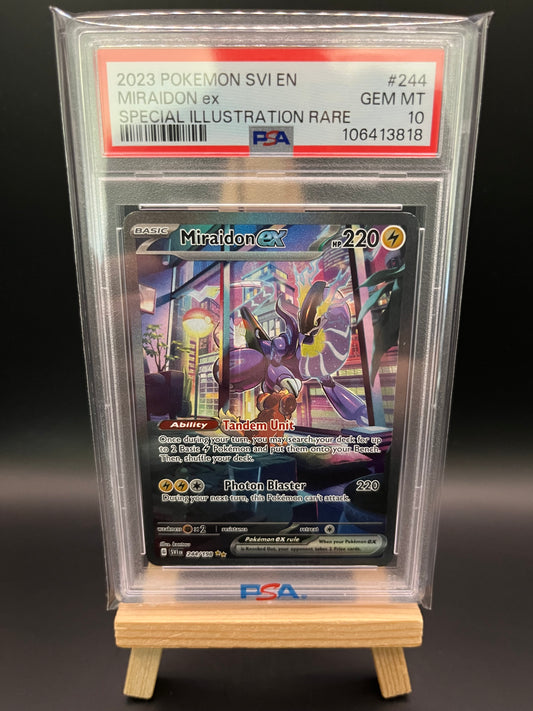 Pokemon Karte Miraidon ex (SVI 244) PSA 10 - Scarlet & Violet - Englisch