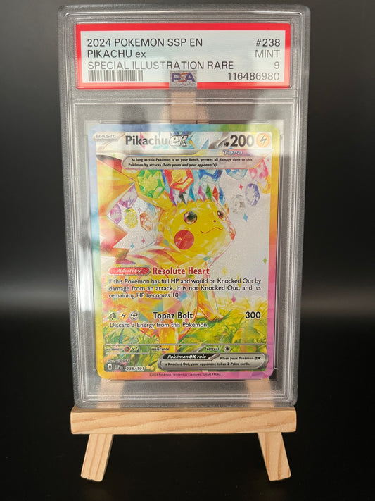 Pokemon Karte Pikachu ex (SSP 238) PSA 9 - Surging Sparks - English