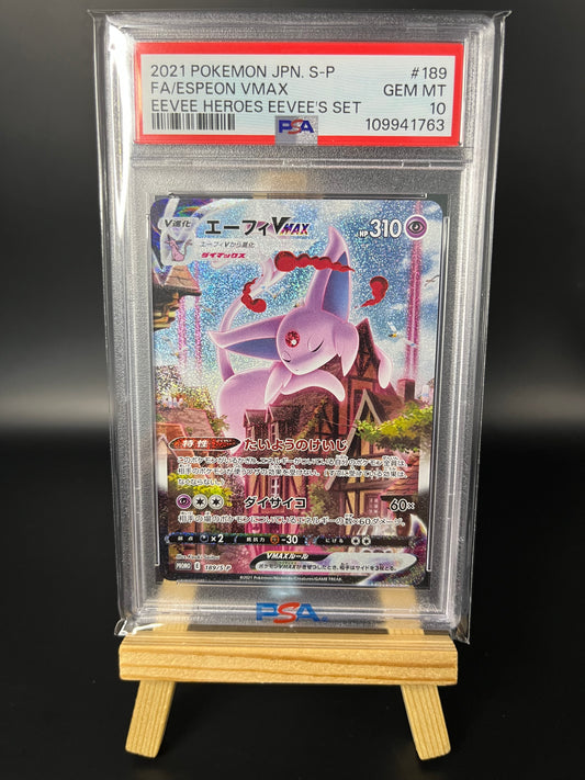 Pokemon Karte Psiana - Espeon VMAX (S-P 189) PSA 10 - Sword & Shield Promos - Japanese