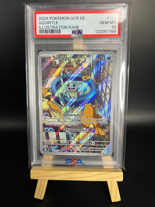 Pokemon Karte Schiggy (SCR 148) PSA 10 - Stellarkrone - Deutsch