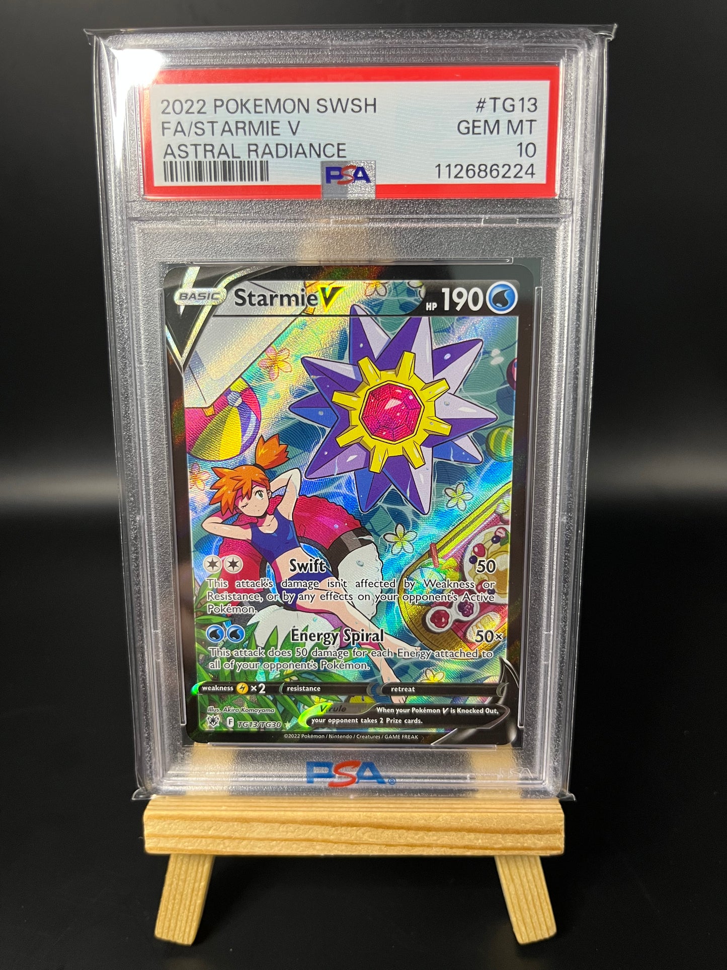 Pokemon Karte Starmie V (ASR TG13) PSA 10 - Astral Radiance - Englisch