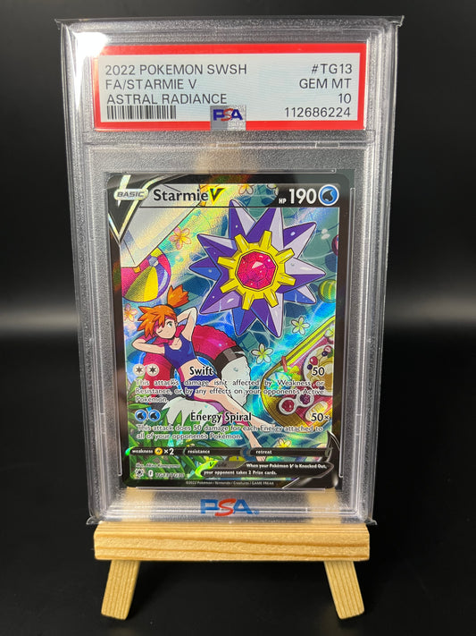 Pokemon Karte Starmie V (ASR TG13) PSA 10 - Astral Radiance - Englisch