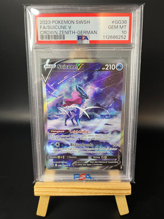 Pokemon Karte Suicune PSA 10 - Zenit der Könige - Deutsch