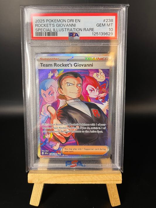 Pokemon Karte Team Rockets Giovanni (DRI 238) PSA 10 - Destined Rivals - English