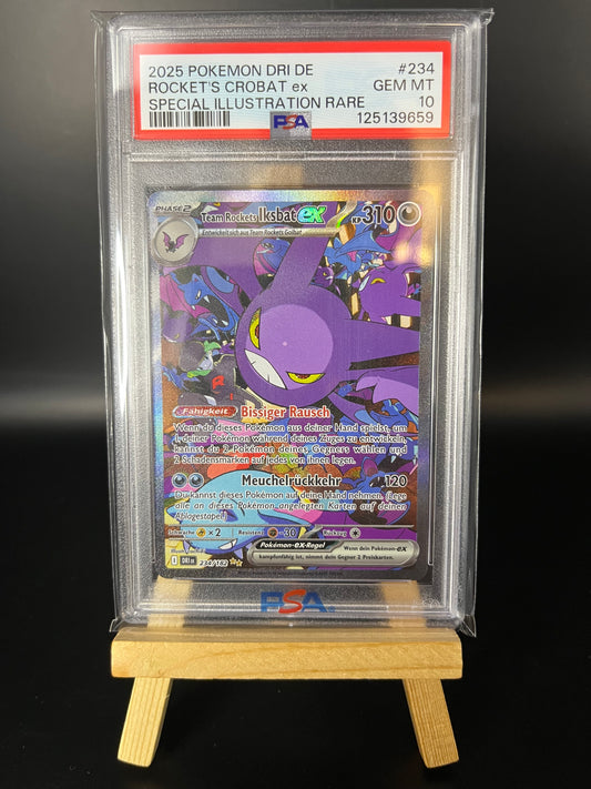 Pokemon Karte Team Rockets Iksbat (DRI 234) PSA 10 - Ewige Rivalen - Deutsch