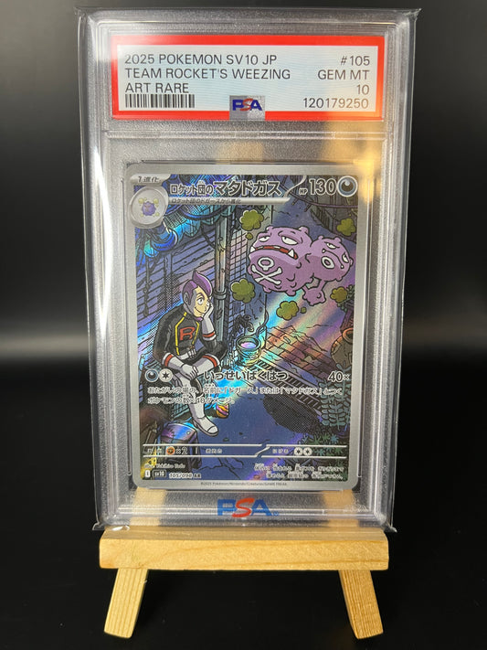 Pokemon Karte Team Rockets Smogmog (sv10 105) PSA 10 - The Glory of Team Rocket - Japanese