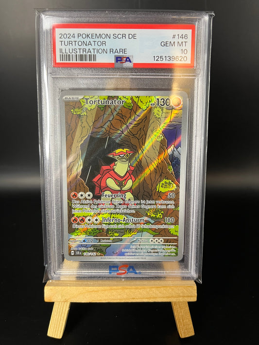 Pokemon Karte Tortunator (SCR 146) PSA 10 - Stellarkrone - Deutsch