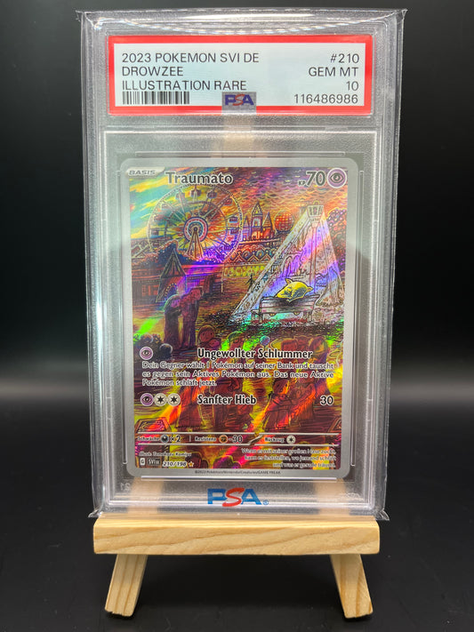 Pokemon Karte Traumato (SVI 210) PSA 10 - Karmesin und Purpur - Deutsch