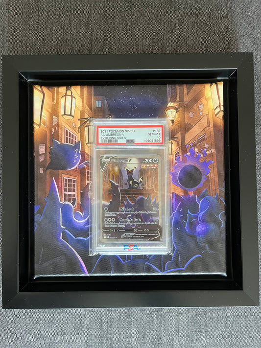 Pokemon Karte Umbreon V (EVS 189) PSA 10 - Evolving Skies - English mit Rahmen