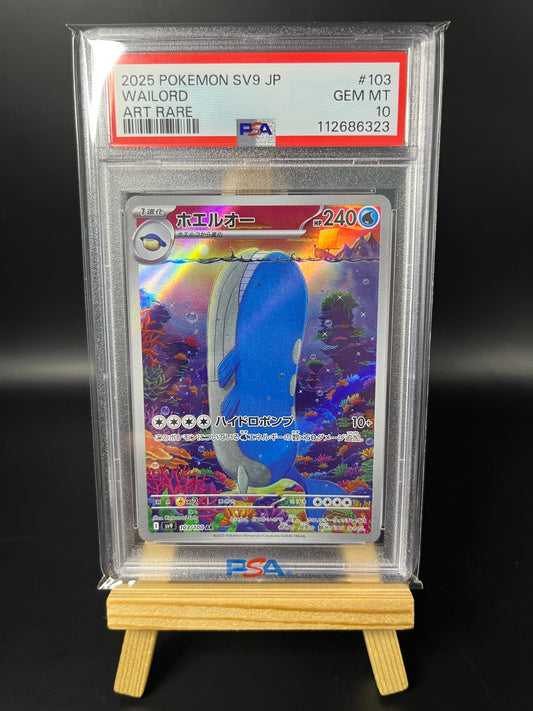 Pokemon Karte Wailord (sv9 103) PSA 10 - Battle Partner - Japanese