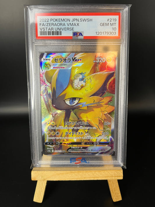 Pokemon Karte Zeraora VMAX (s12a 219) PSA 10 - VSTAR Universe - Japanese