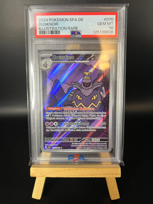 Pokemon Karte Zwirrfinst (SFA 070) PSA 10 - Nebel der Sagen - Deutsch