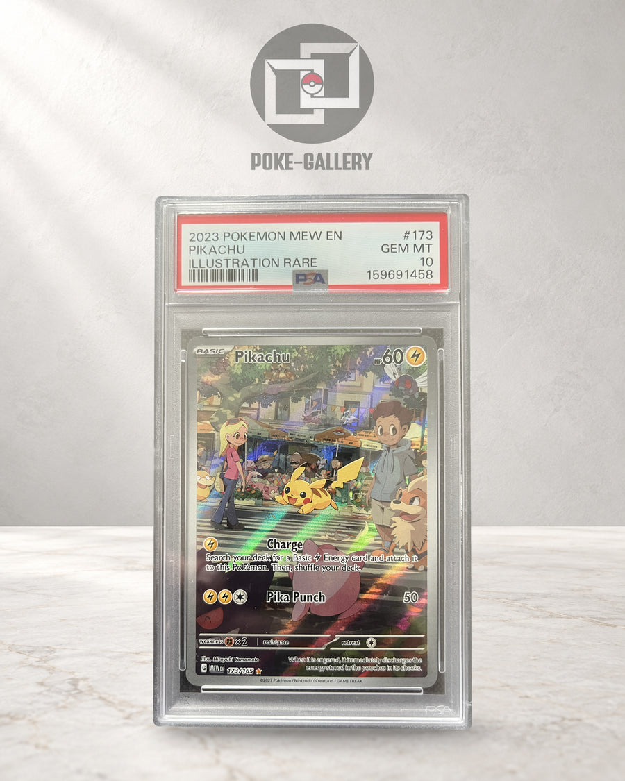 Pokemon Karte Pikachu (MEW 173) PSA 10 - 151 - English · CERT 159691458 · Poke-Gallery