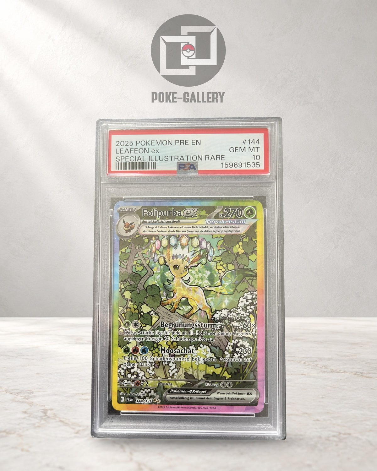 Folipurba ex 144 Prismatische Entwicklungen · PSA 10 · CERT 159691535 · Poke-Gallery